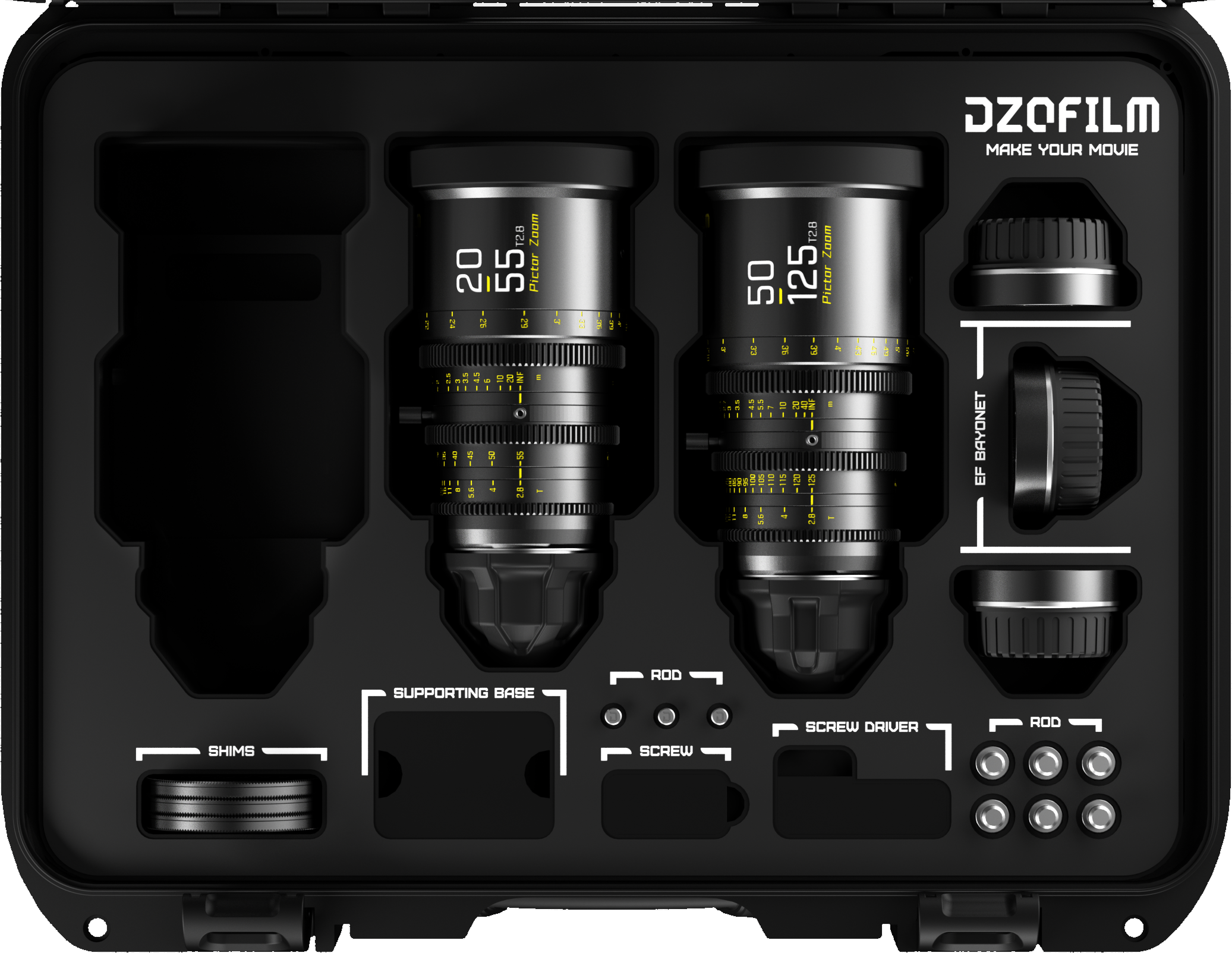 Pictor Zoom Cine Lens – 20–125mm, Constant T2.8, Low Focus Breathing, PL/EF Mount, Lightweight Professional Zoom for Film & Video