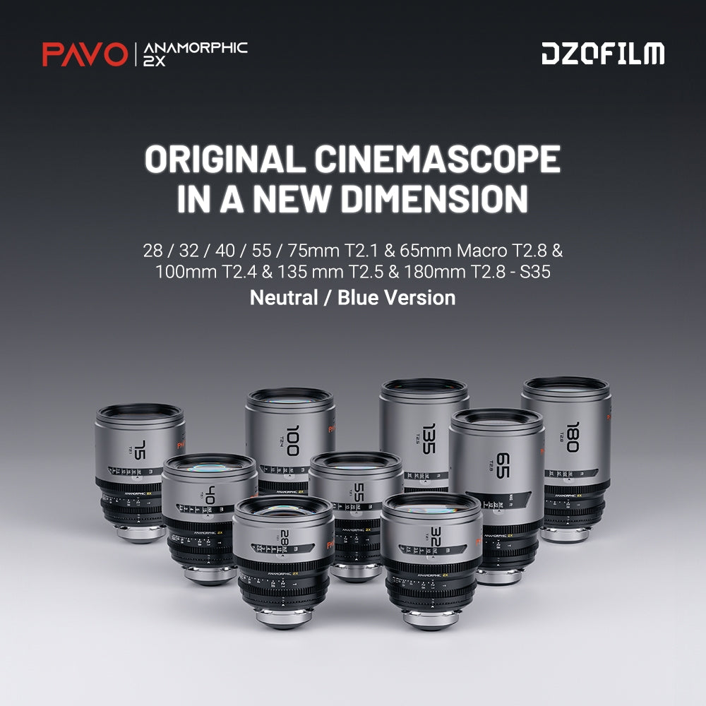 Pavo 2× Anamorphic Cine Prime Lens – T2.1–T2.4 Large Aperture, PL/EF Mount DZOFILM Store