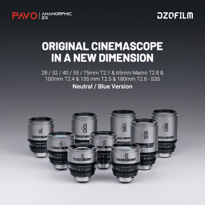 Pavo 2× Anamorphic Cine Prime Lens – T2.1–T2.4 Large Aperture, PL/EF Mount DZOFILM Store