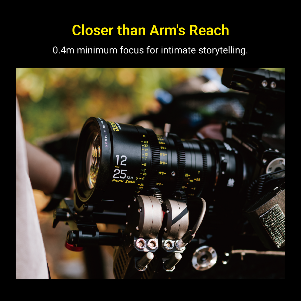 Pictor Zoom Cine Lens – 20–125mm, Constant T2.8, Low Focus