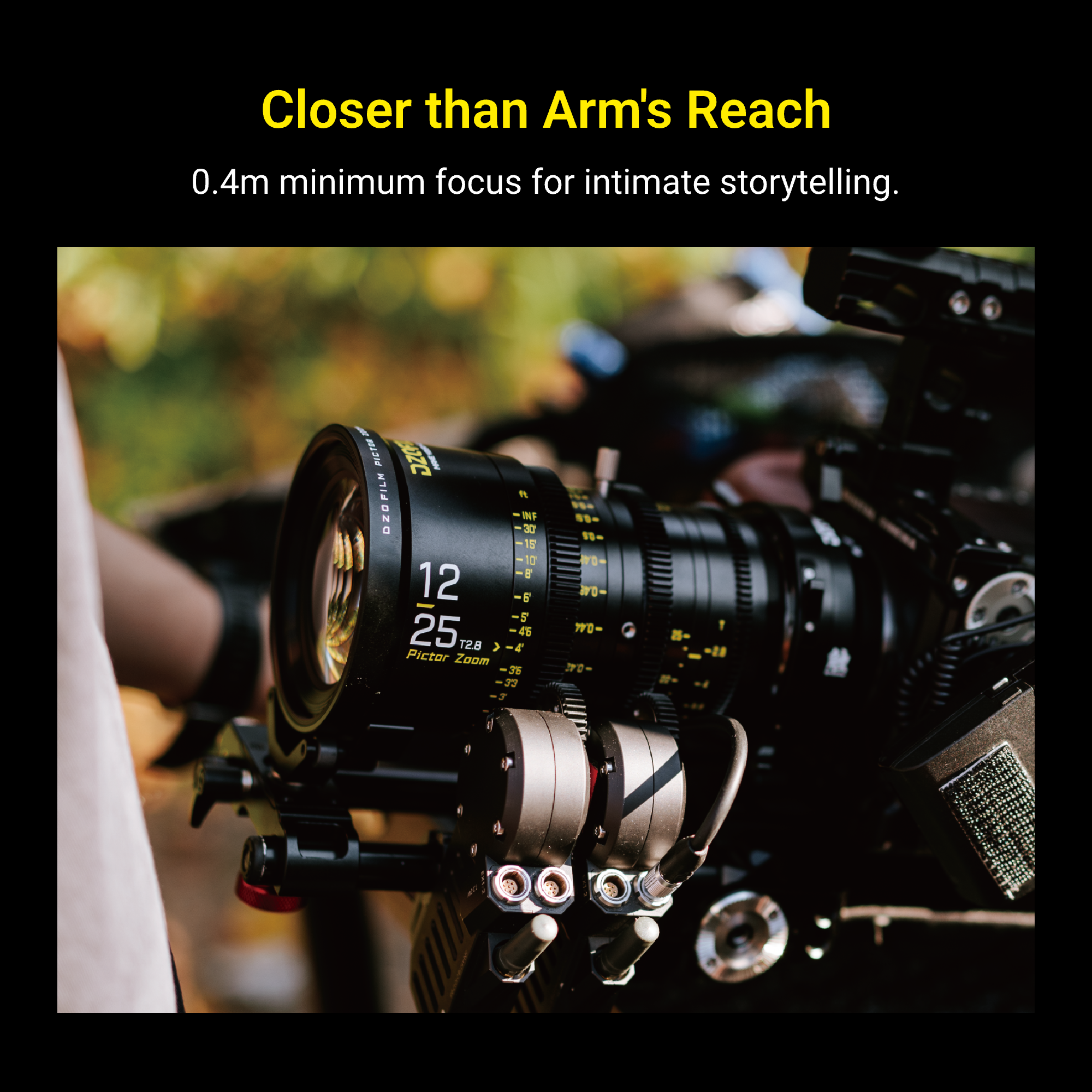 Pictor Zoom Cine Lens – 20–125mm, Constant T2.8, Low Focus Breathing, PL/EF Mount, Lightweight Professional Zoom for Film & Video DZOFILM Store