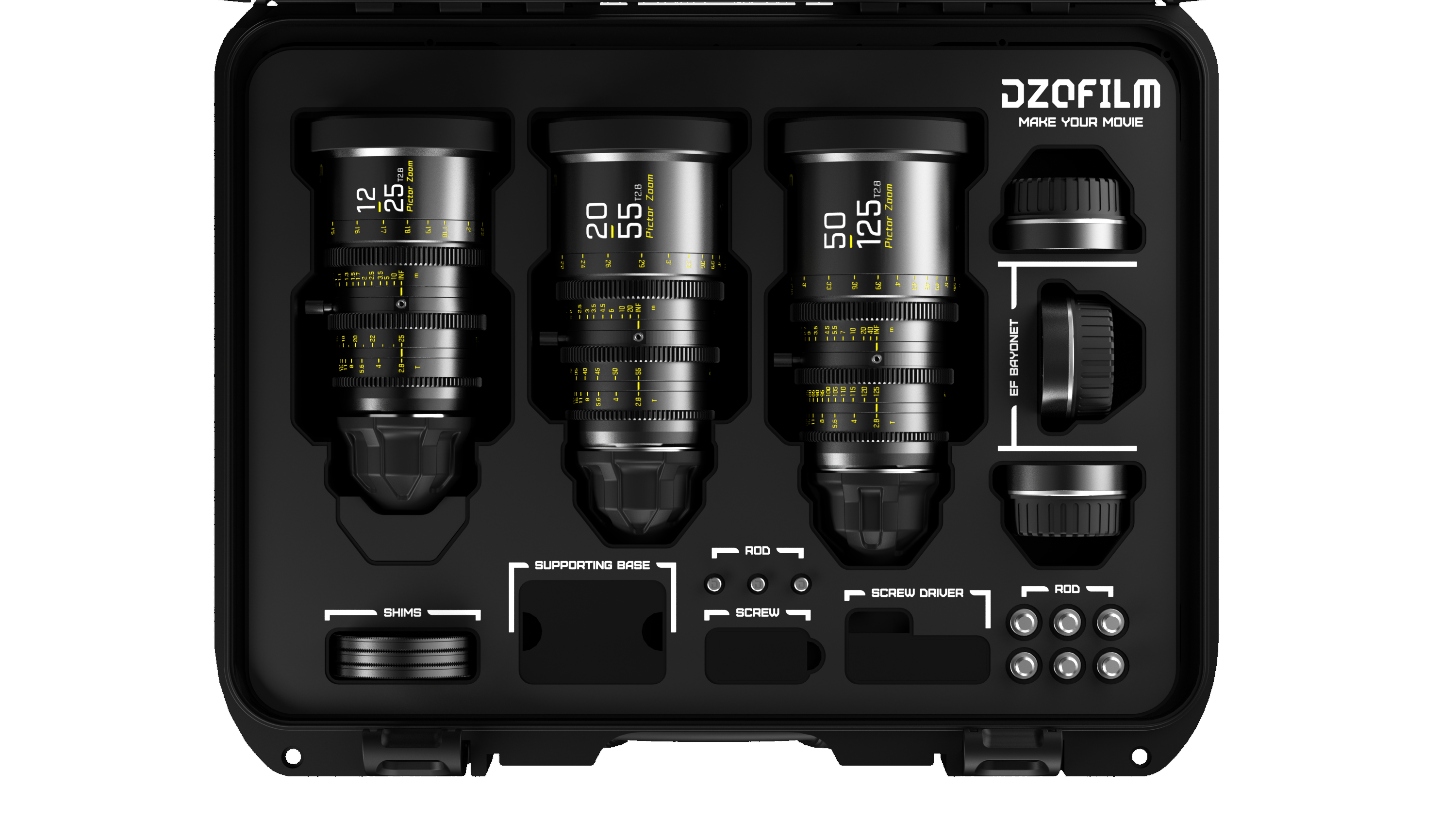 Pictor Zoom Cine Lens – 20–125mm, Constant T2.8, Low Focus Breathing, PL/EF Mount, Lightweight Professional Zoom for Film & Video