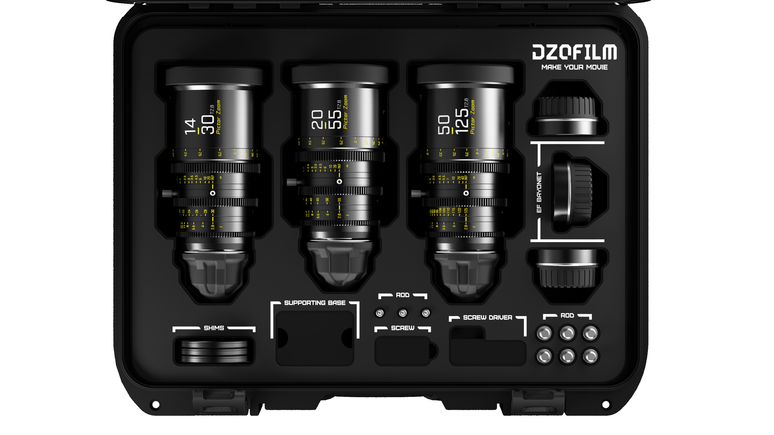 Pictor Zoom Cine Lens – 20–125mm, Constant T2.8, Low Focus Breathing, PL/EF Mount, Lightweight Professional Zoom for Film & Video