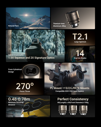 Arcana 1.5X Anamorphic T2.1 Full frame DZOFILM