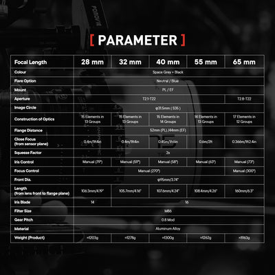 Pavo 2× Anamorphic Cine Prime Lens – T2.1–T2.4 Large Aperture, PL/EF Mount DZOFILM Store