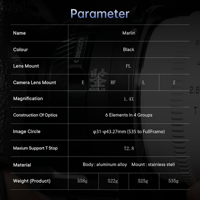 Marlin 1.4x Expander DZOFILM